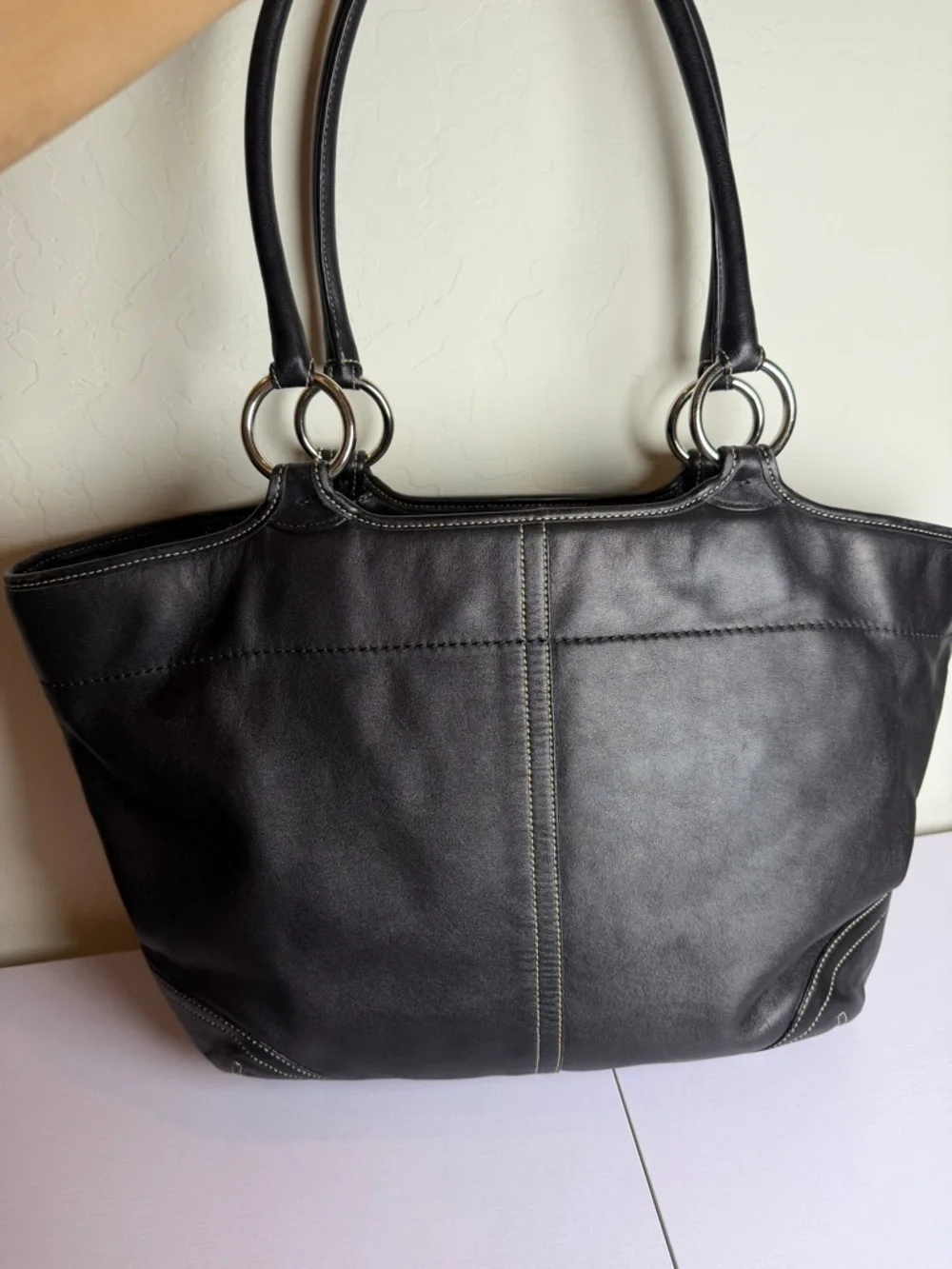 Vintage Coach Soho Large Business Tote y2k leather bag Coach